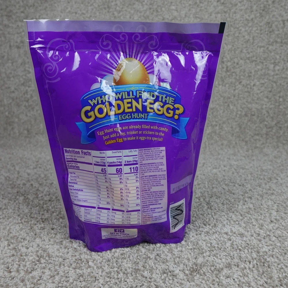 SweeTARTS Nerds Laffy Taffy Easter Egg Hunt 12 Candy Filled Plastic Eggs‎ 3.4oz